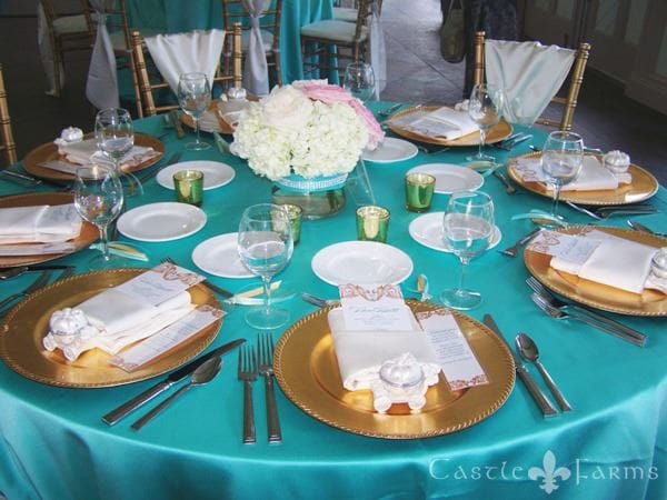 Let Your Wedding Shine With Metallic Accents! | Castle Farms