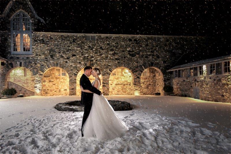 Michigan winter wedding at Castle Farms